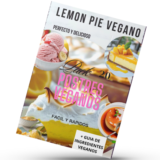🔥PACK 20 POSTRES VEGANOS + GUIA + TIPS